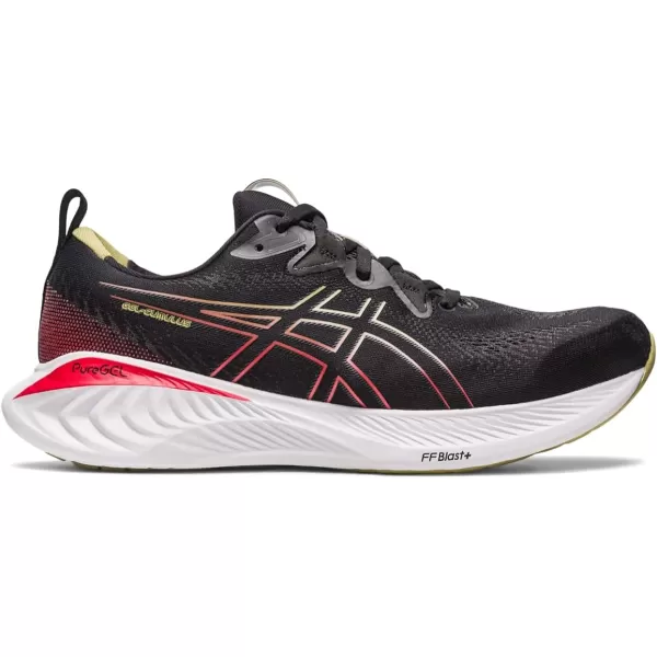 imageASICS Mens GelCumulus 25 Running ShoesBlackElectric Red