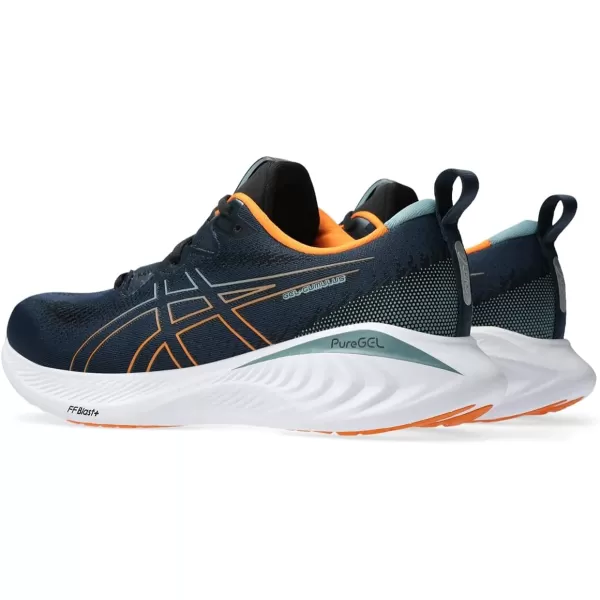 imageASICS Mens GelCumulus 25 Running ShoesFrench BlueBright Orange