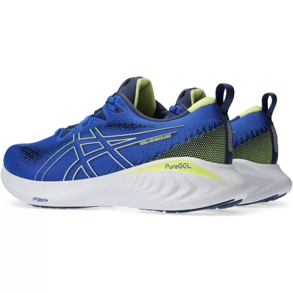imageASICS Mens GelCumulus 25 Running ShoesIllusion BlueGlow Yellow