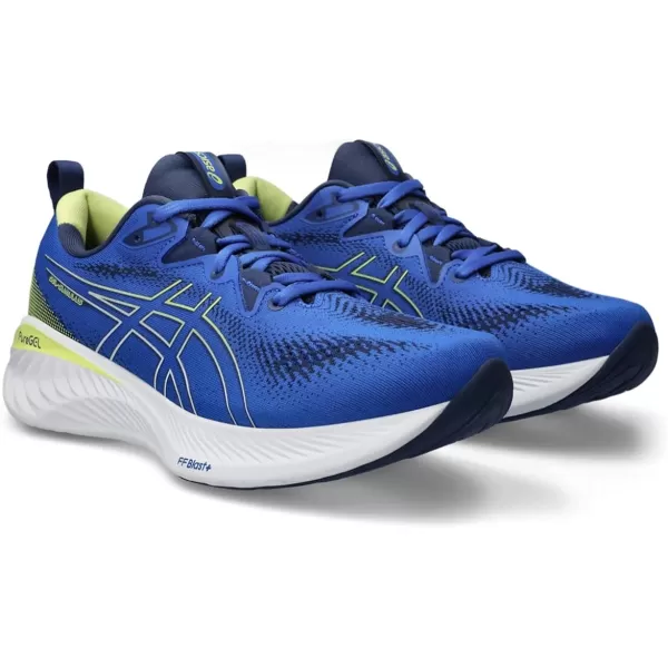 imageASICS Mens GelCumulus 25 Running ShoesIllusion BlueGlow Yellow
