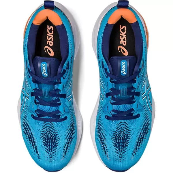 imageASICS Mens GelCumulus 25 Running ShoesIsland BlueSun Peach