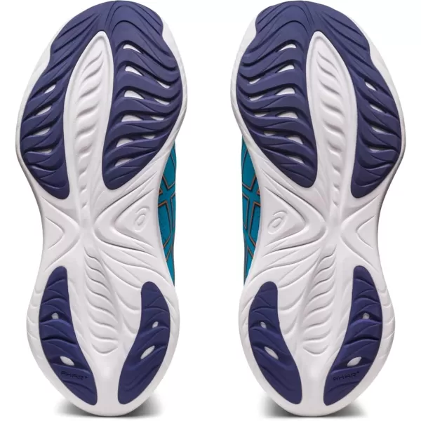 imageASICS Mens GelCumulus 25 Running ShoesIsland BlueSun Peach