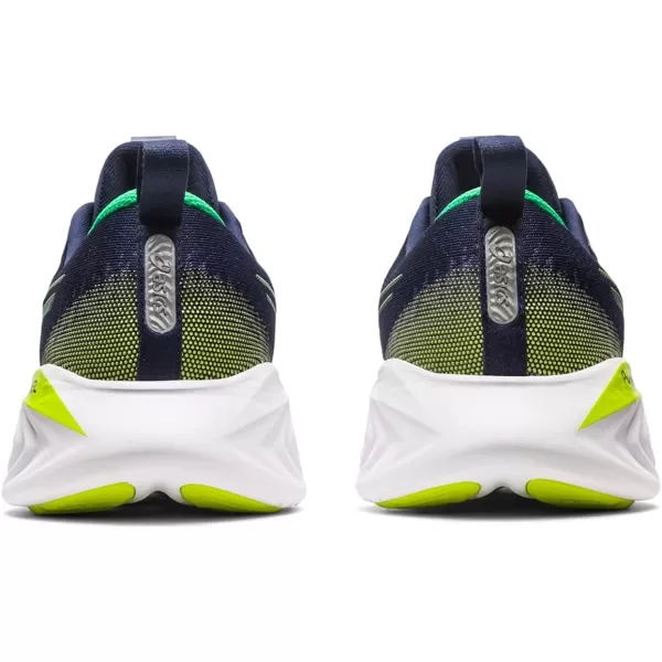 imageASICS Mens GelCumulus 25 Running ShoesMidnightCilantro