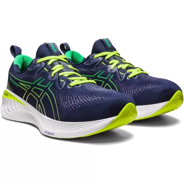 imageASICS Mens GelCumulus 25 Running ShoesMidnightCilantro