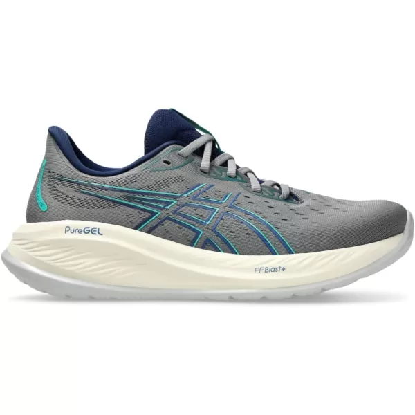 imageASICS Mens GelCumulus 26 Running ShoeClay GreyIllusion Blue