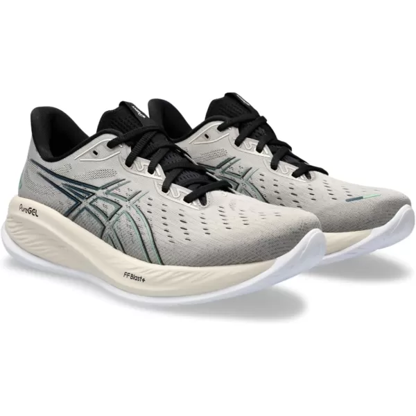 imageASICS Mens GelCumulus 26 Running ShoeMoonrockDark Mint