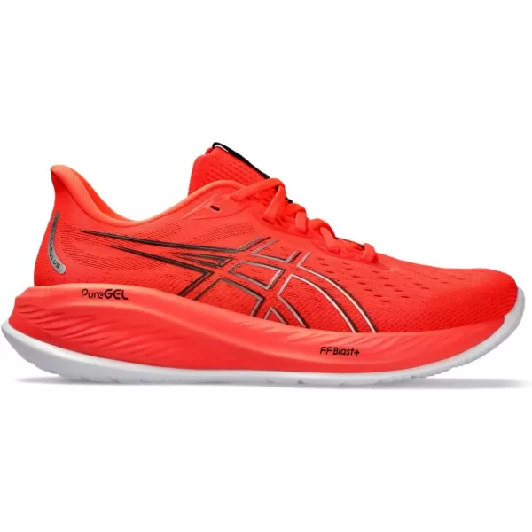 imageASICS Mens GelCumulus 26 Running ShoeSunrise RedWhite
