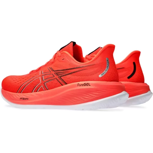 imageASICS Mens GelCumulus 26 Running ShoeSunrise RedWhite