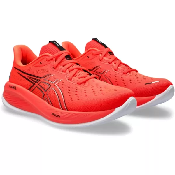 imageASICS Mens GelCumulus 26 Running ShoeSunrise RedWhite