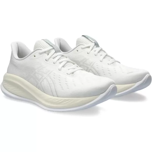 imageASICS Mens GelCumulus 26 Running ShoeWhiteWhite