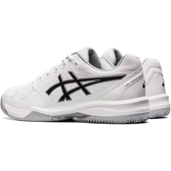 imageASICS Mens GelDedicate 7 Clay Tennis ShoesWhiteBlack