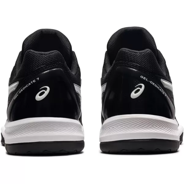 imageASICS Mens GelDedicate 7 Tennis ShoesBlackWhite