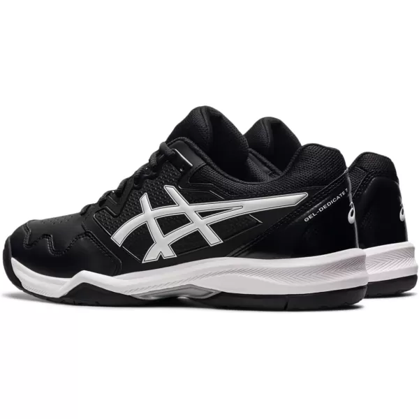 imageASICS Mens GelDedicate 7 Tennis ShoesBlackWhite