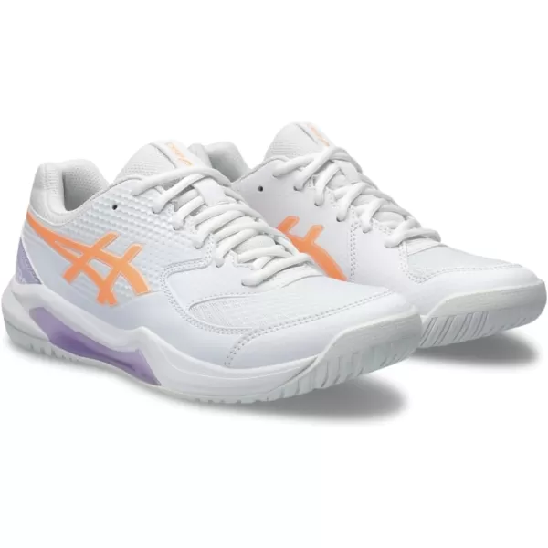 imageASICS Mens GelDedicate 8 Pickleball Tennis ShoeWhiteBright Sunstone