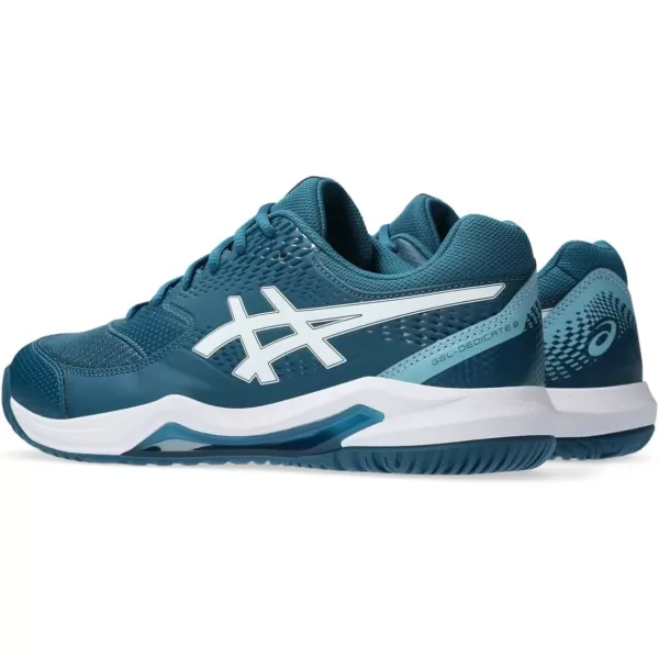 imageASICS Mens GelDedicate 8 Tennis ShoeRestful TealWhite