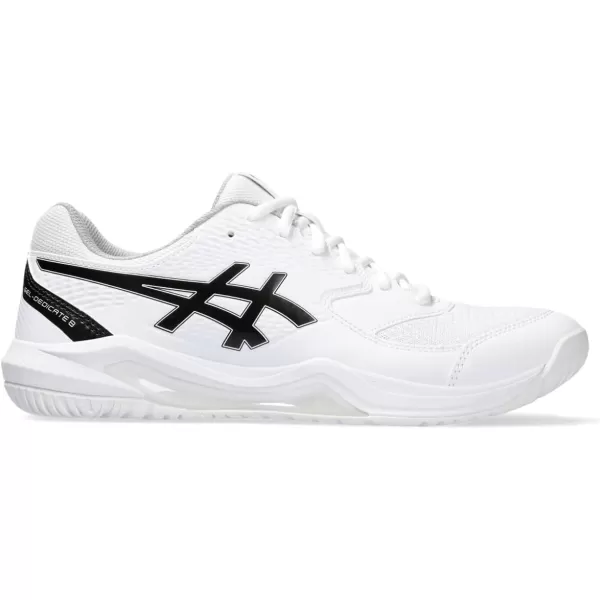 imageASICS Mens GelDedicate 8 Tennis ShoeWhiteBlack