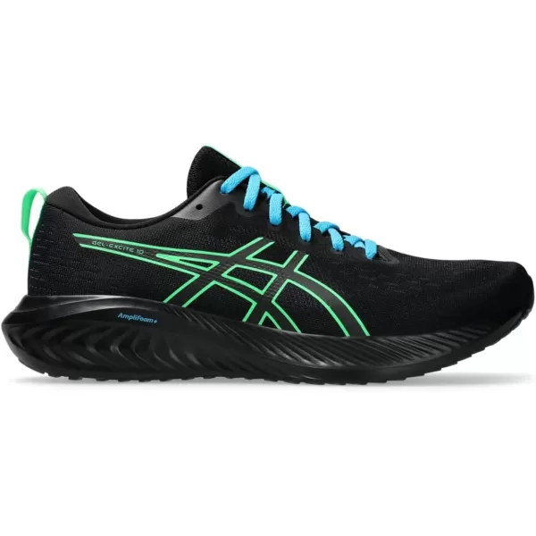 imageASICS Mens GelExcite 10 Running ShoesBlackNew Leaf