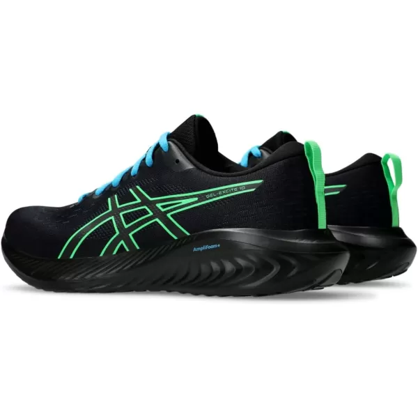 imageASICS Mens GelExcite 10 Running ShoesBlackNew Leaf