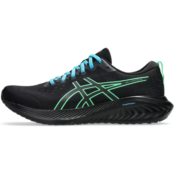 imageASICS Mens GelExcite 10 Running ShoesBlackNew Leaf