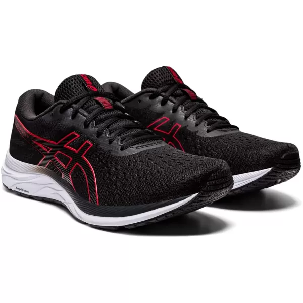 imageASICS Mens GelExcite 7 Running ShoesBlackClassic Red