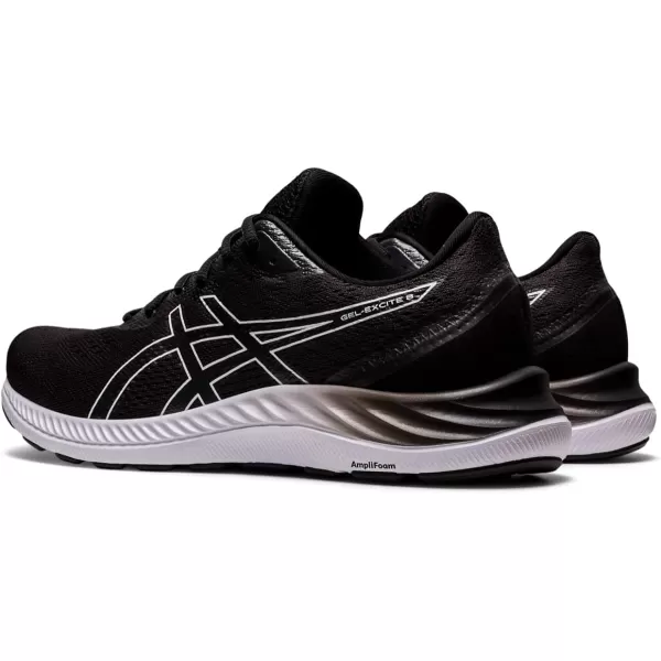 imageASICS Mens GelExcite 8 Running ShoesBlackWhite