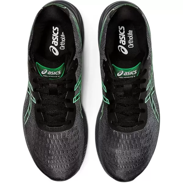 imageASICS Mens GelExcite 9 Running ShoesBlackNew Leaf
