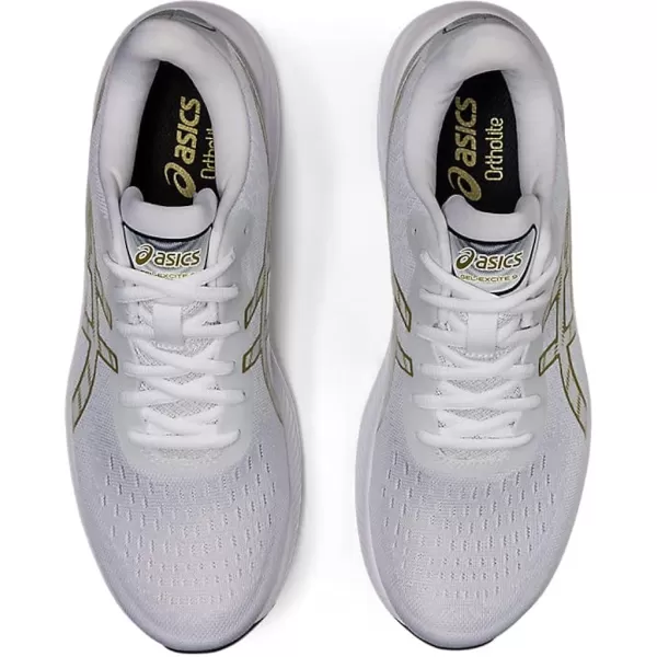 imageASICS Mens GelExcite 9 Running ShoesWhiteOlive Oil