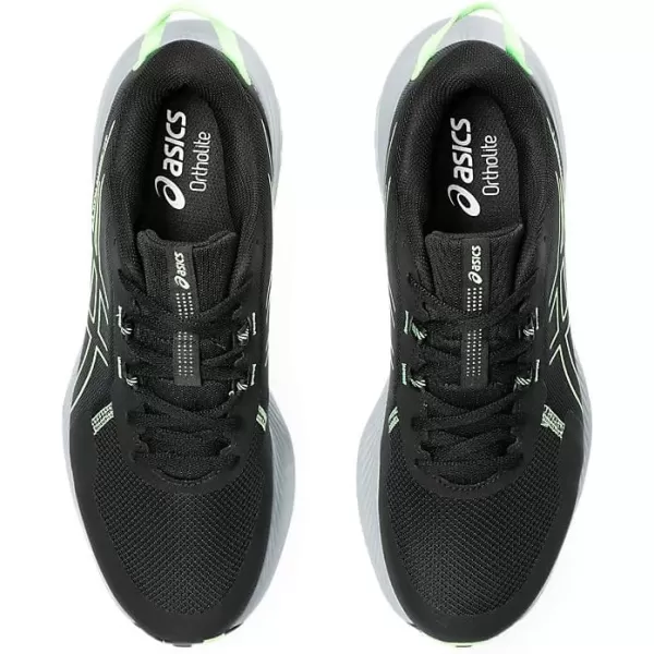 imageASICS Mens GelExcite Trail 2 Running ShoesBlackIlluminate Green