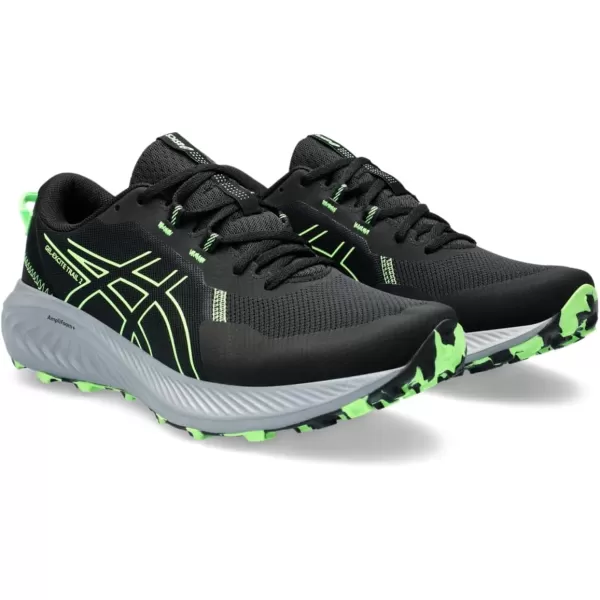 imageASICS Mens GelExcite Trail 2 Running ShoesBlackIlluminate Green