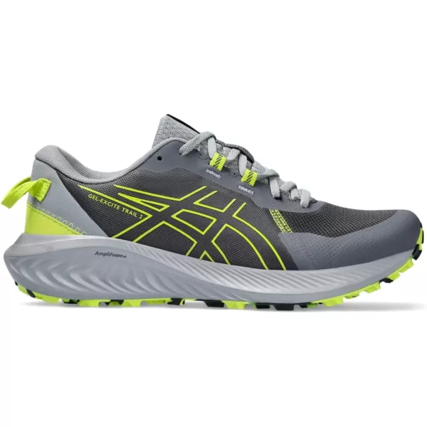imageASICS Mens GelExcite Trail 2 Running ShoesCarrier GreyNeon Lime