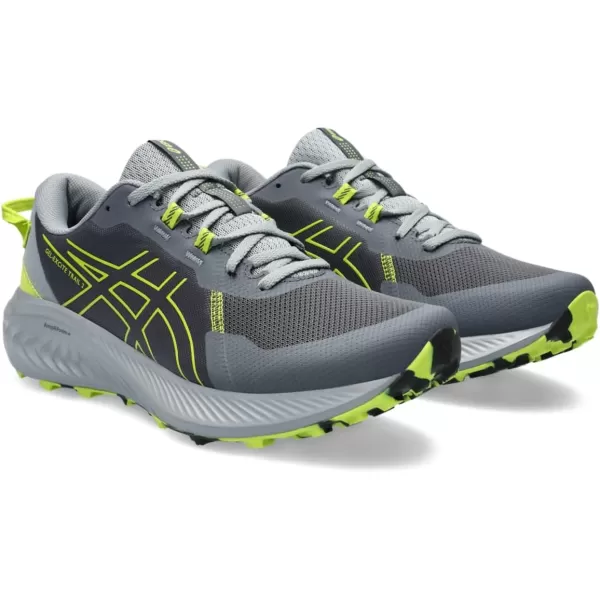 imageASICS Mens GelExcite Trail 2 Running ShoesCarrier GreyNeon Lime