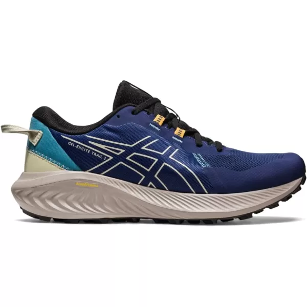 imageASICS Mens GelExcite Trail 2 Running ShoesDeep OceanDried Leaf Green