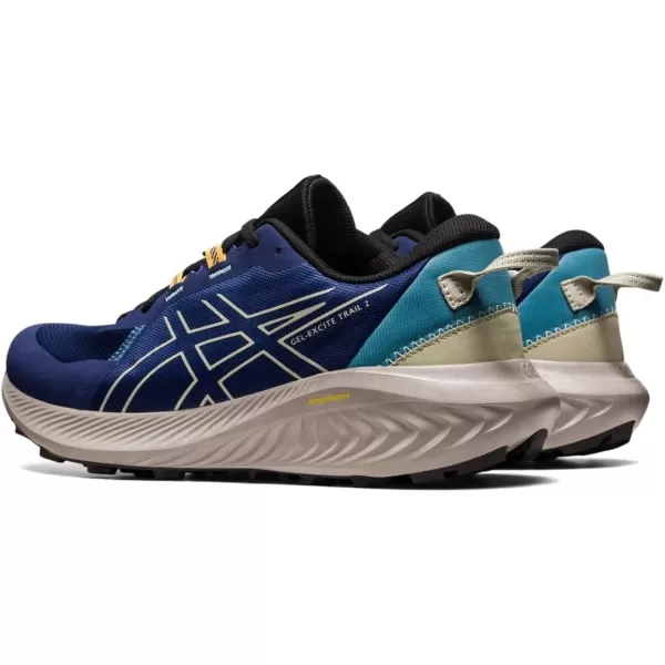 imageASICS Mens GelExcite Trail 2 Running ShoesDeep OceanDried Leaf Green