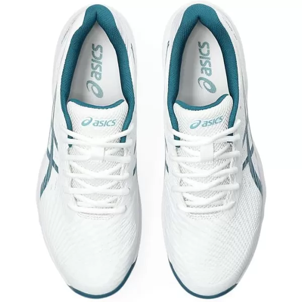 imageASICS Mens GelGame 9 ClayOC Tennis ShoesWhiteRestful Teal