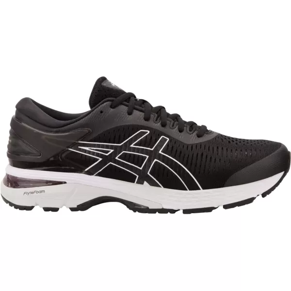 imageASICS Mens GelKayano 25 Running ShoeBlackGlacier Grey