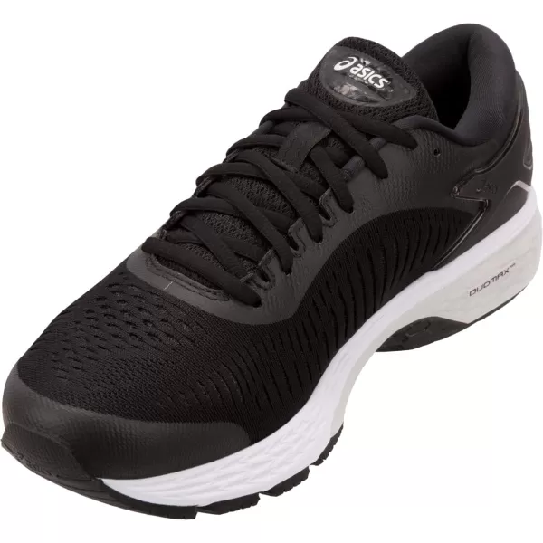 imageASICS Mens GelKayano 25 Running ShoeBlackGlacier Grey