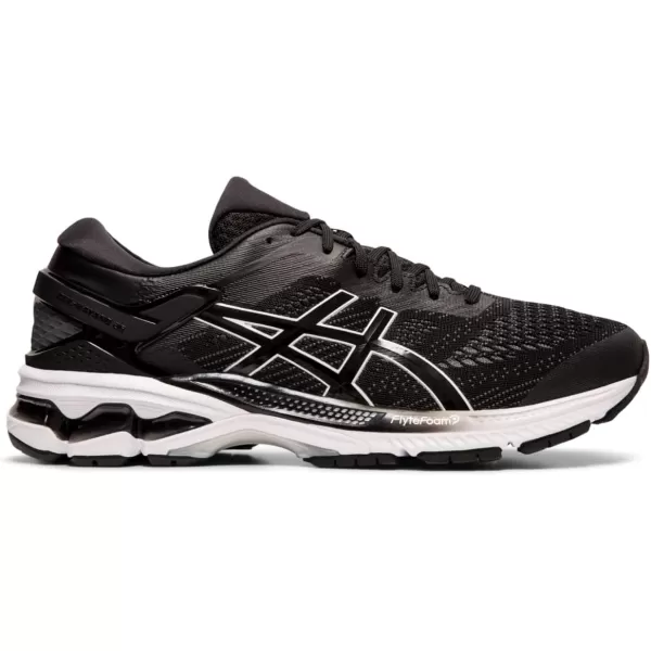 imageASICS Mens GelKayano 26 Running ShoesBlackWhite