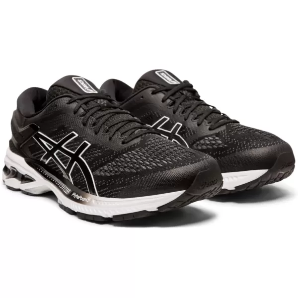 imageASICS Mens GelKayano 26 Running ShoesBlackWhite