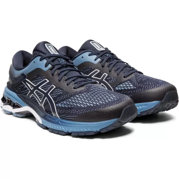 imageASICS Mens GelKayano 26 Running ShoesMidnightGrey Floss