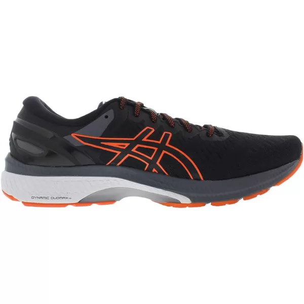 imageASICS Mens GelKayano 27 Running ShoesBlackMarigold Orange