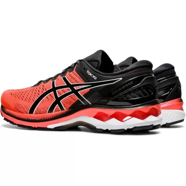imageASICS Mens GelKayano 27 Running ShoesSunrise RedBlack
