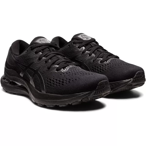 imageASICS Mens GelKayano 28 Running ShoesBlackGraphite Grey