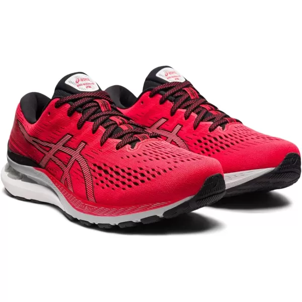 imageASICS Mens GelKayano 28 Running ShoesElectric RedBlack