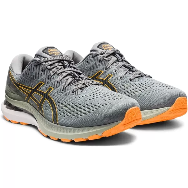 imageASICS Mens GelKayano 28 Running ShoesSheet RockOrange Pop