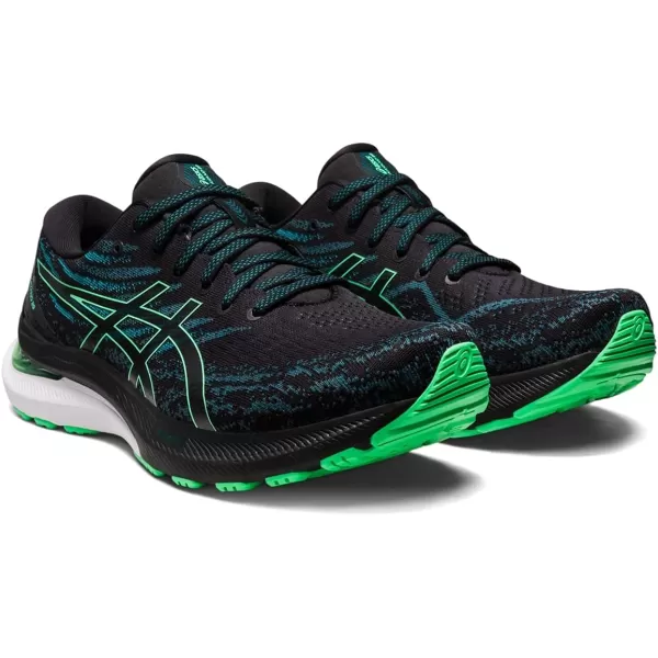 imageASICS Mens GelKayano 29 Running ShoesBlackNew Leaf