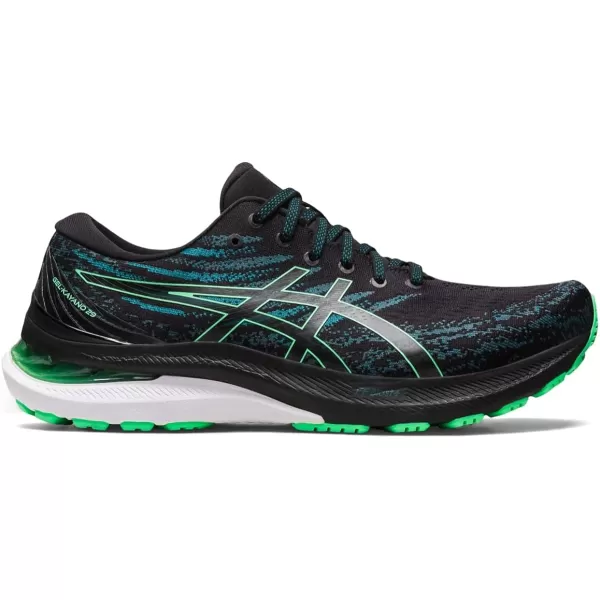 imageASICS Mens GelKayano 29 Running ShoesBlackNew Leaf
