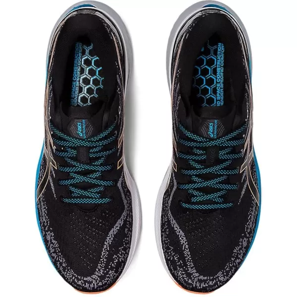 imageASICS Mens GelKayano 29 Running ShoesBlackSun Peach
