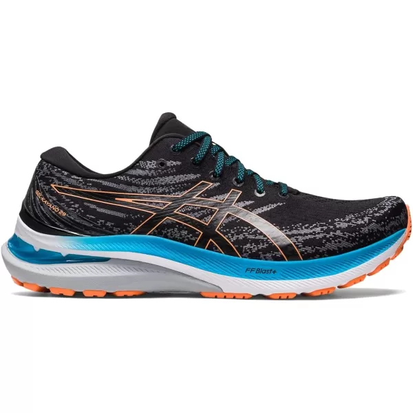 imageASICS Mens GelKayano 29 Running ShoesBlackSun Peach