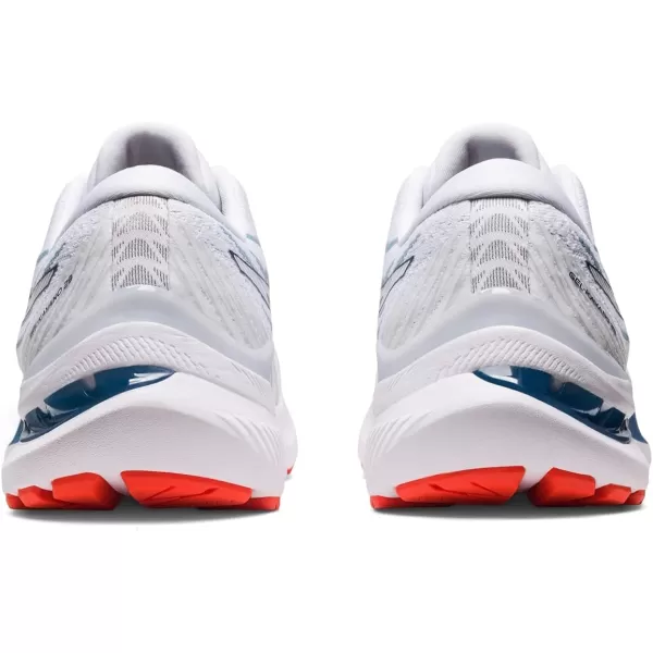 imageASICS Mens GelKayano 29 Running ShoesWhiteDeep Ocean