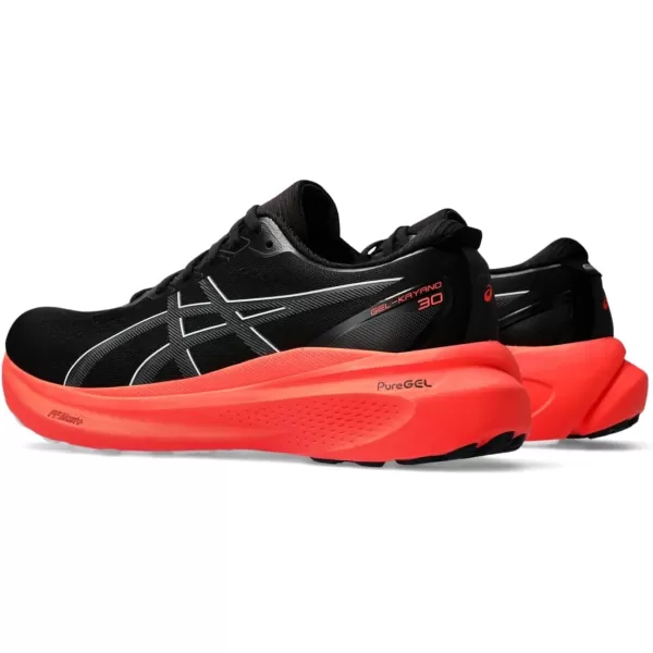 imageASICS Mens GelKayano 30 Running ShoesBlackCarrier Grey